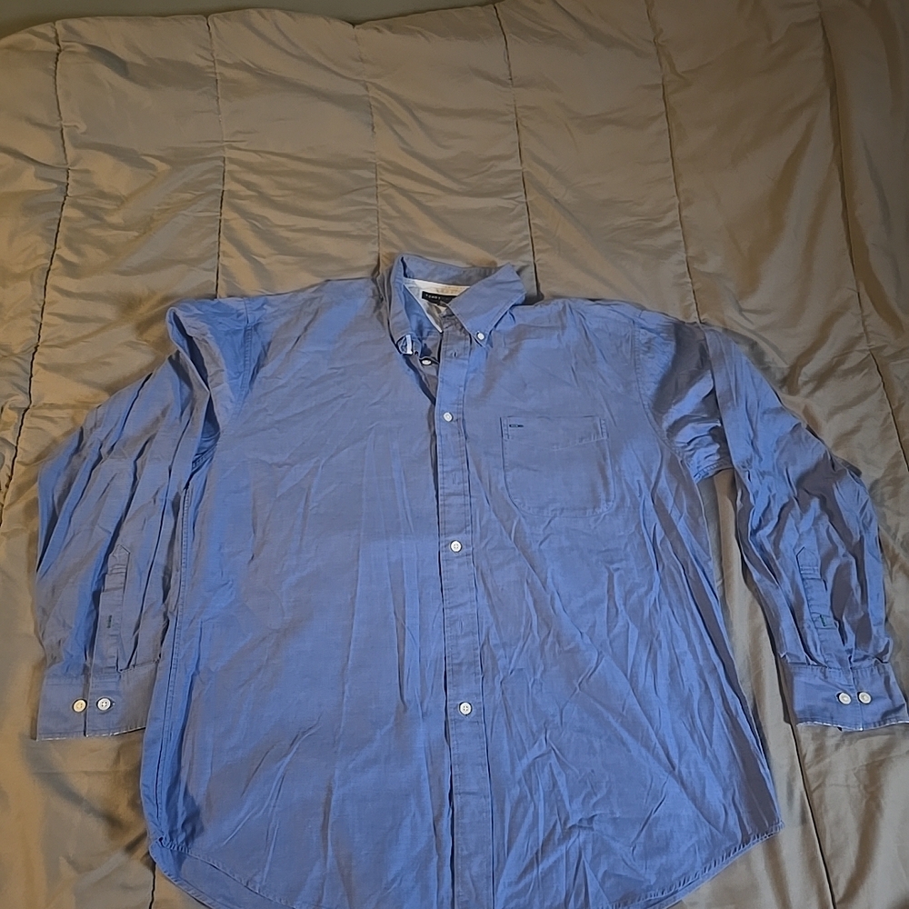 Cotton dress shirt, Tommy Hilfiger, long sleeve button-down